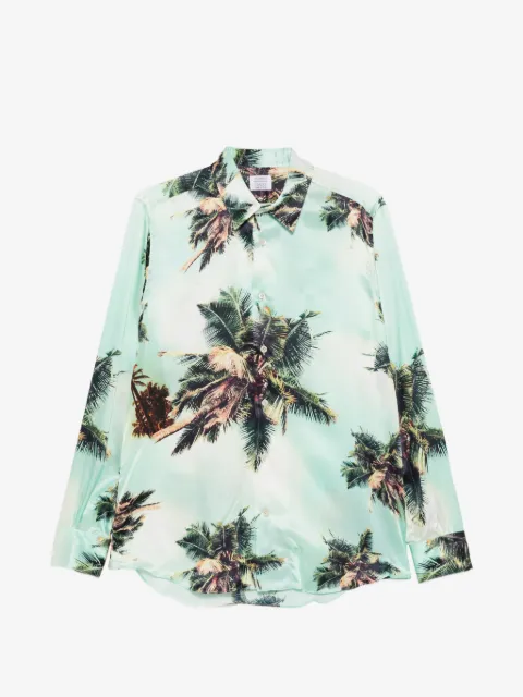 Mazzarelli palm-print shirt