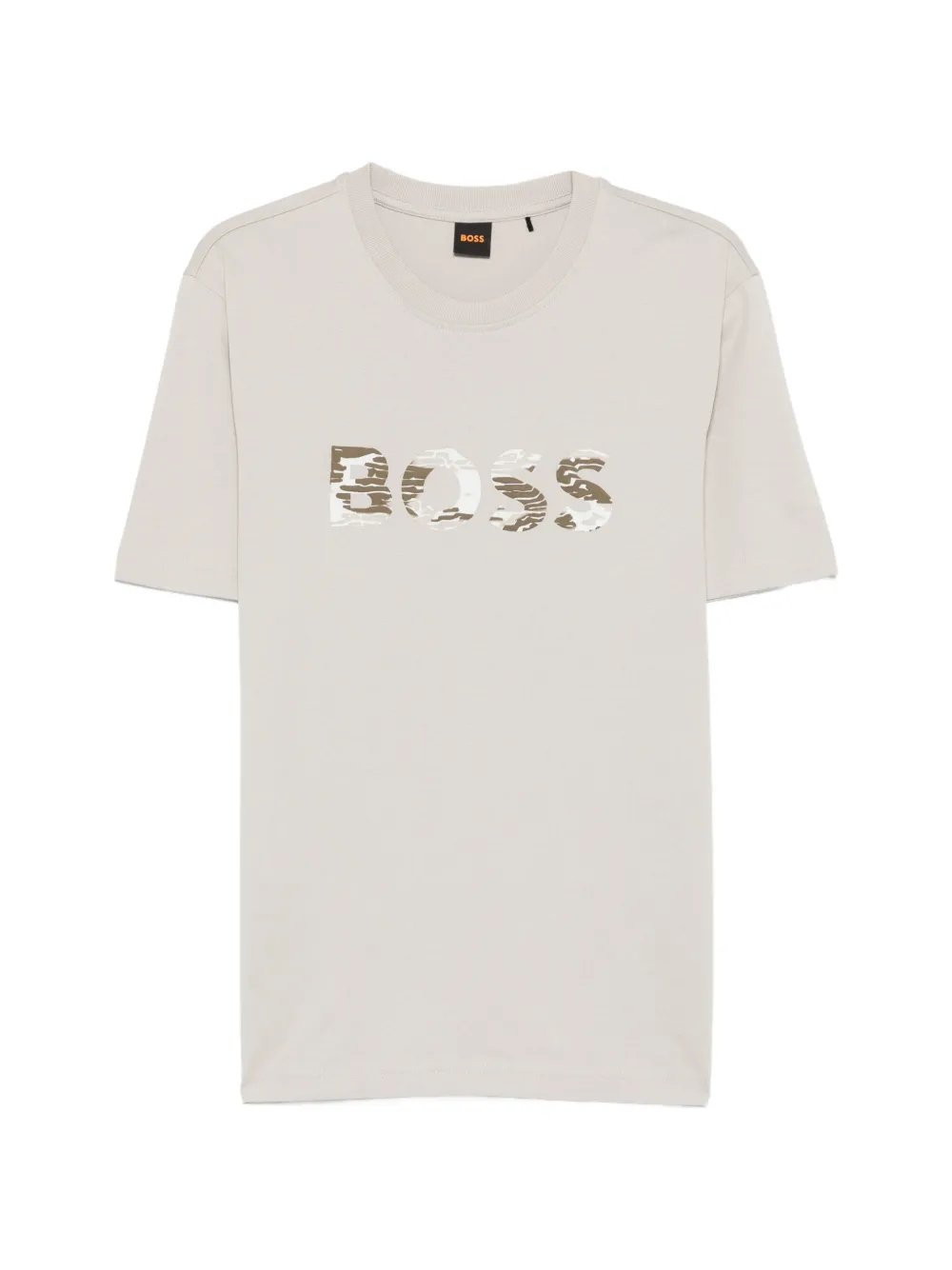 BOSS logo T-shirt - Grigio