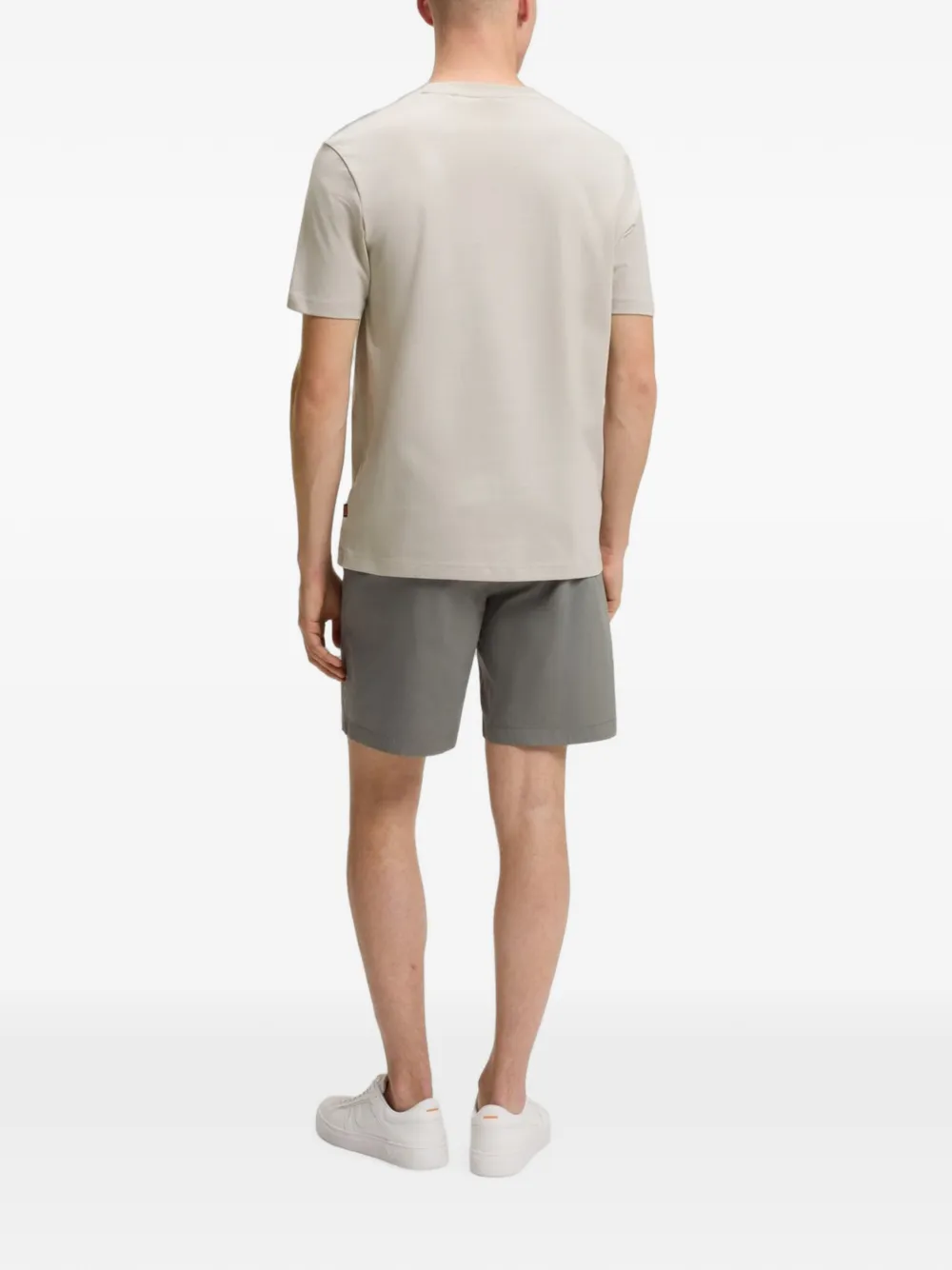 BOSS T-shirt met logo Grijs