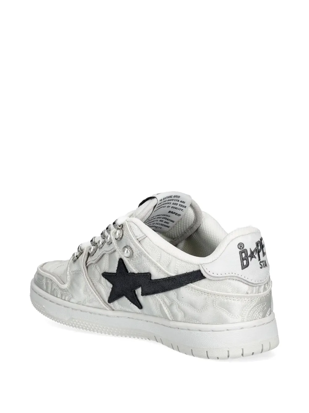A BATHING APE Sneakers verfraaid met sterren Wit