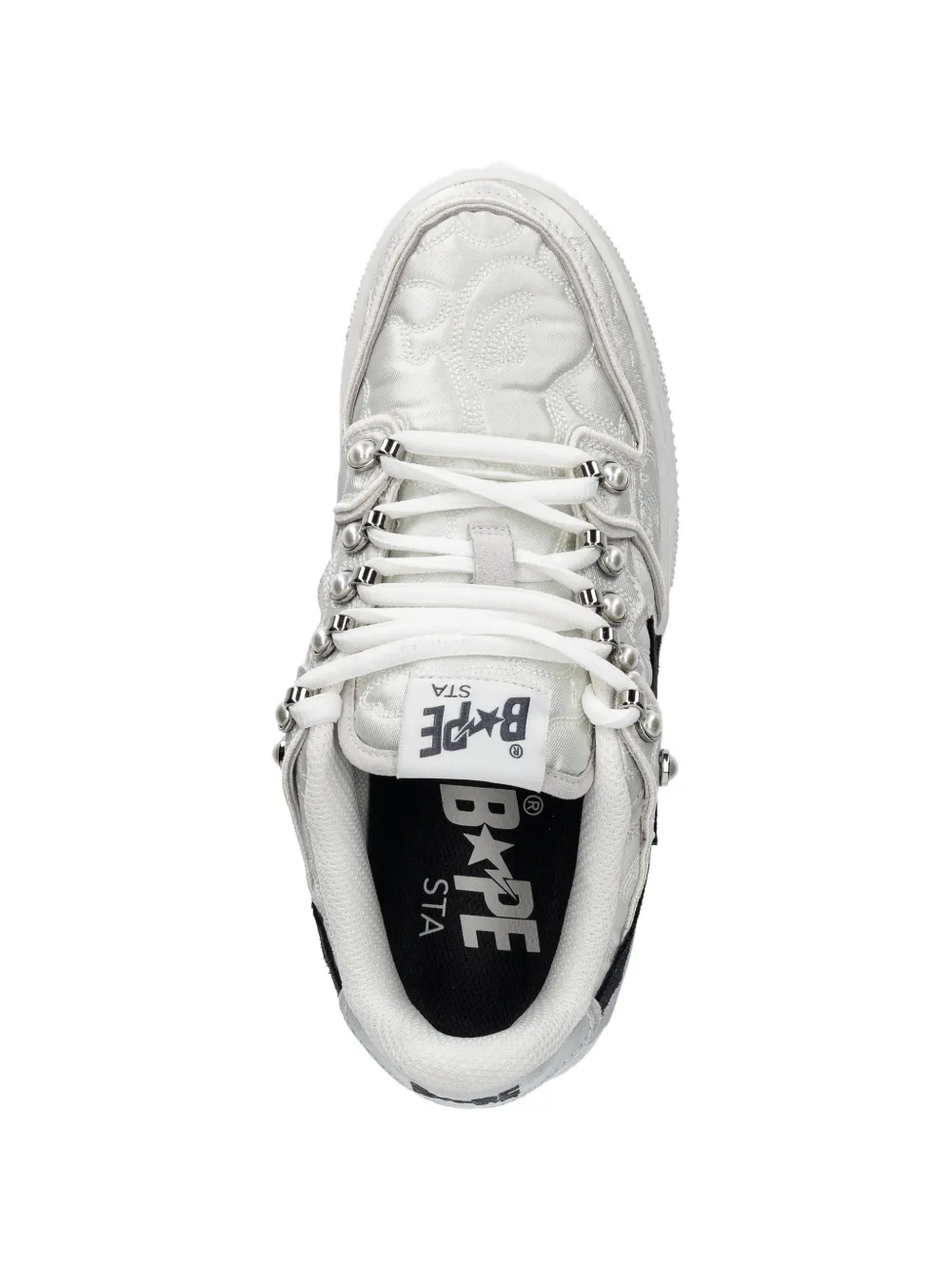 A BATHING APE Sneakers verfraaid met sterren Wit