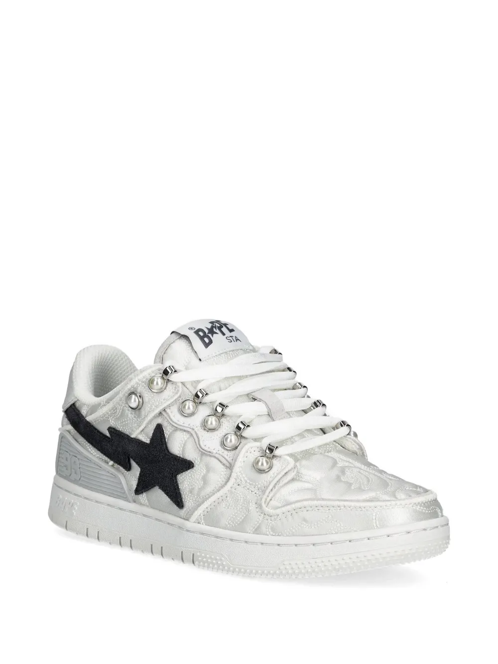 A BATHING APE Sneakers verfraaid met sterren Wit
