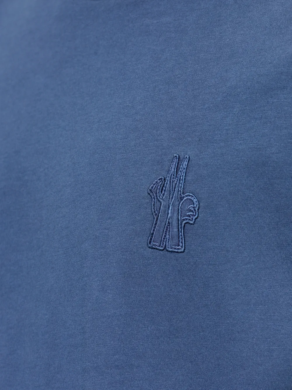 Moncler Grenoble T-shirt met borduurwerk Blauw