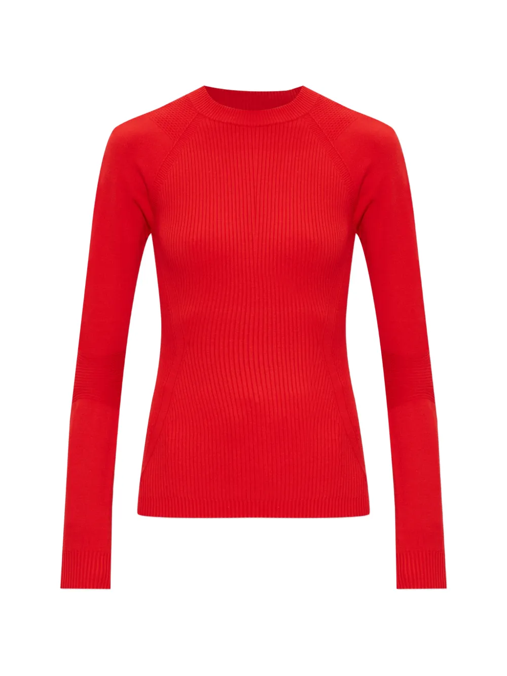 Moncler Grenoble Geribbelde top met logo Rood