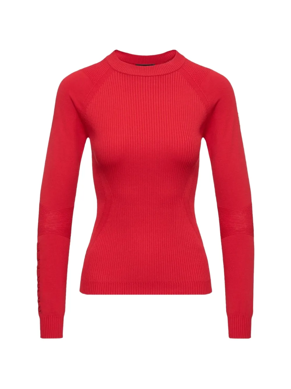 Moncler Grenoble Geribbelde top met logo Rood