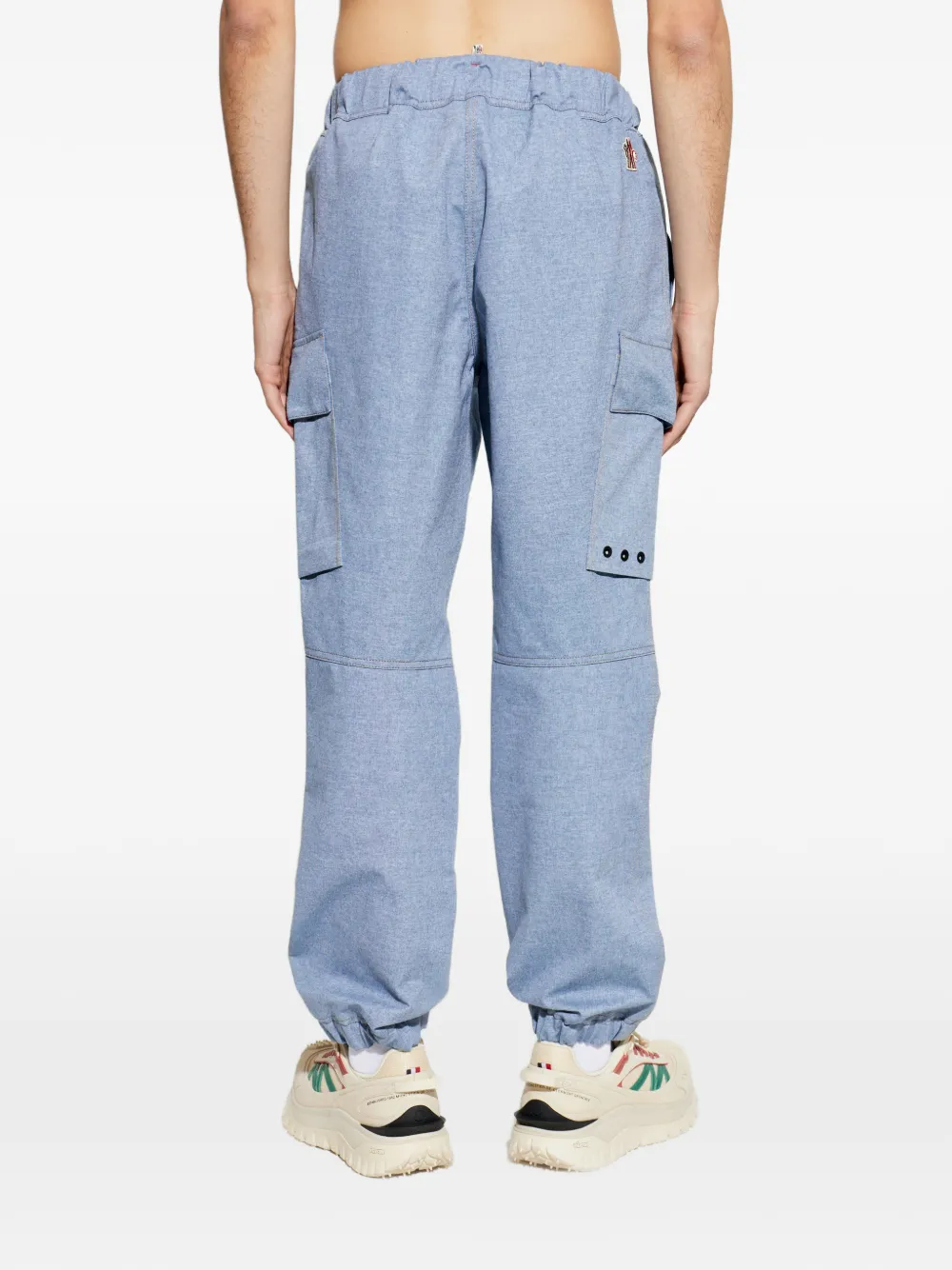 Moncler Grenoble Cargo broek met ceintuur Blauw