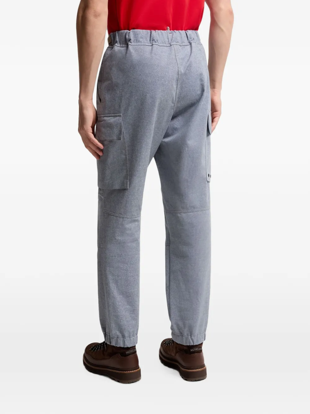 Moncler Grenoble Belt Cargo Trousers in Blue, view 4