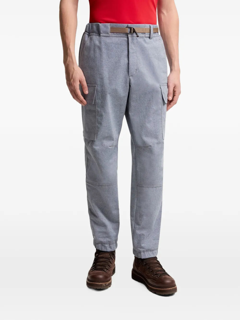 Moncler Grenoble Belt Cargo Trousers in Blue, view 3