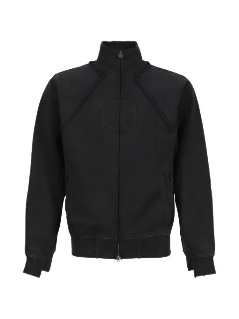 VETEMENTS zipped logo-embroidered sweatshirt