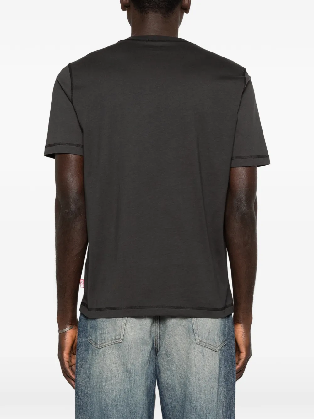 Diesel T-Adjust-V7 T-shirt met grafische print Grijs