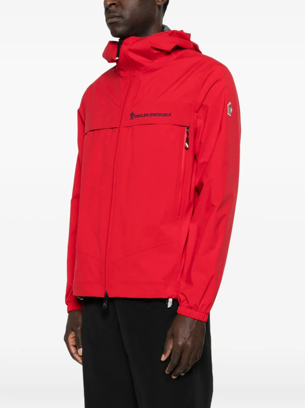  Moncler Grenoble Hooded Zip Jacket - Red 