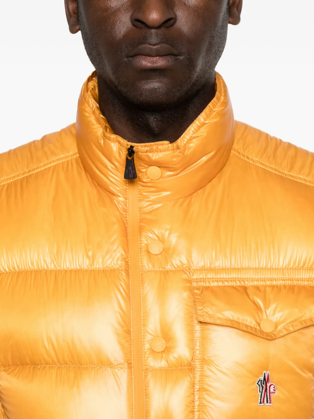 Moncler Grenoble Bodywarmer met zak Geel