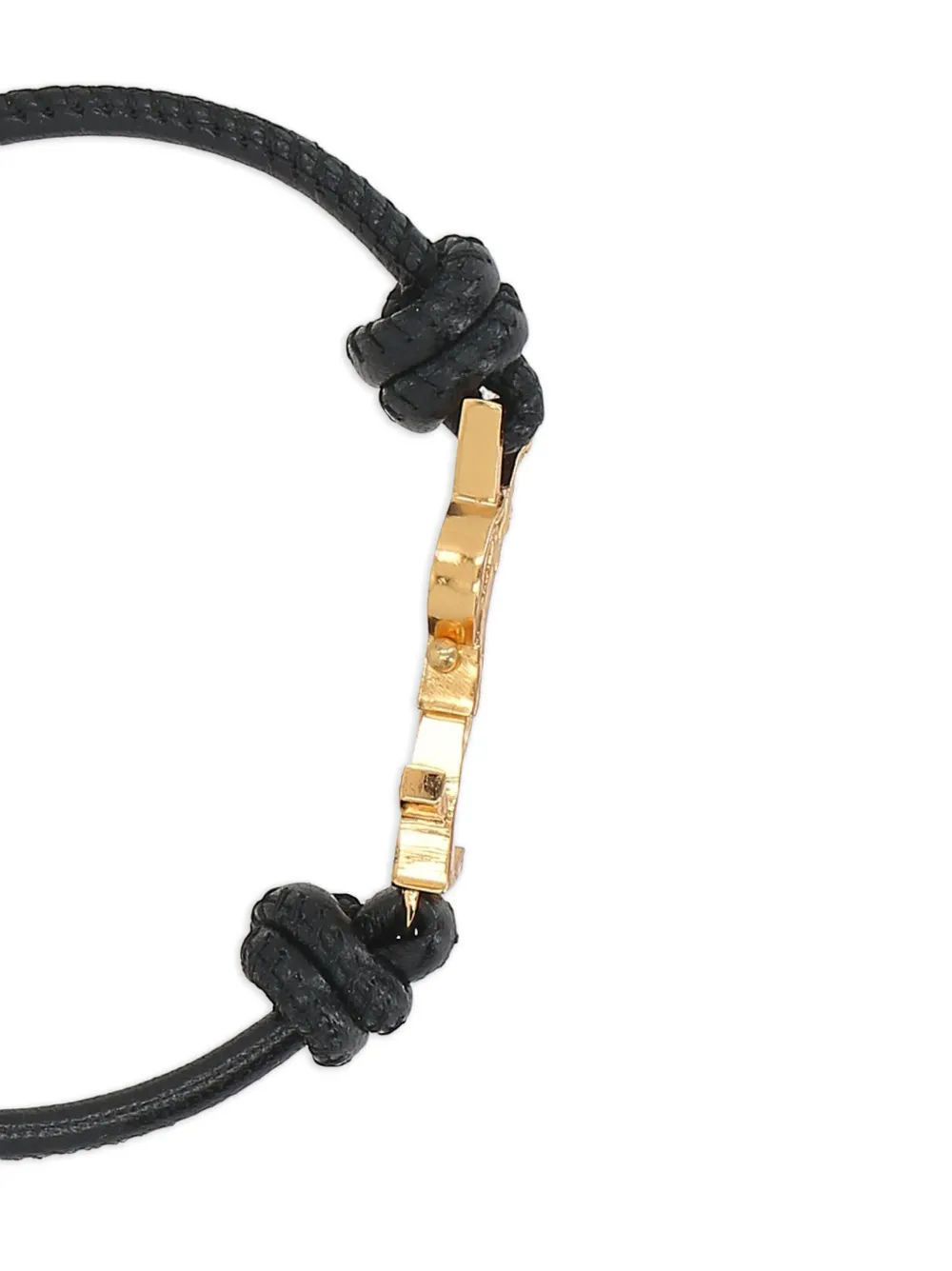  Saint Laurent Cassandre Cord Bracelet - Gold 