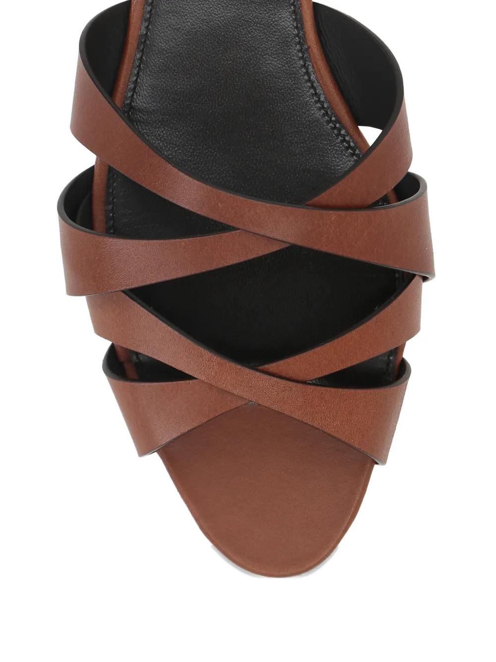 Saint Laurent Sandalen met bandjes Bruin