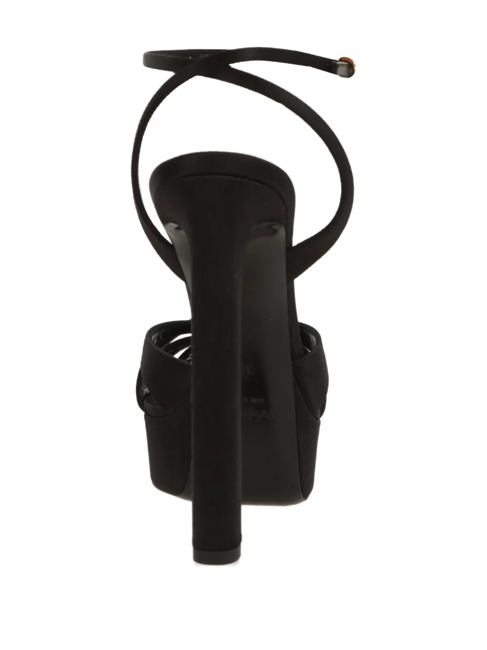 Saint Laurent 110 mm Chandelle sandalen met plateauzool Zwart