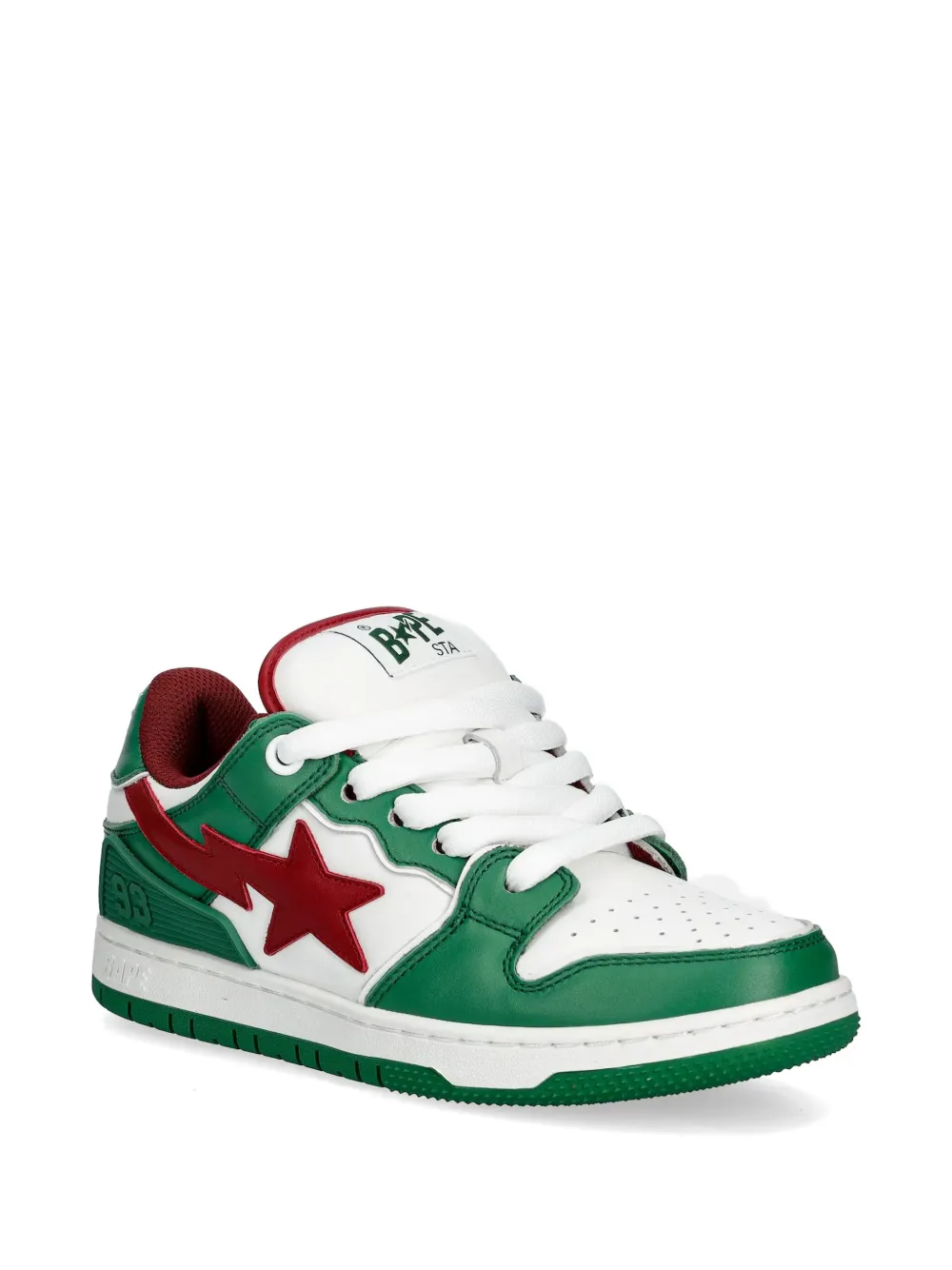 A BATHING APE Sneakers verfraaid met sterren Wit