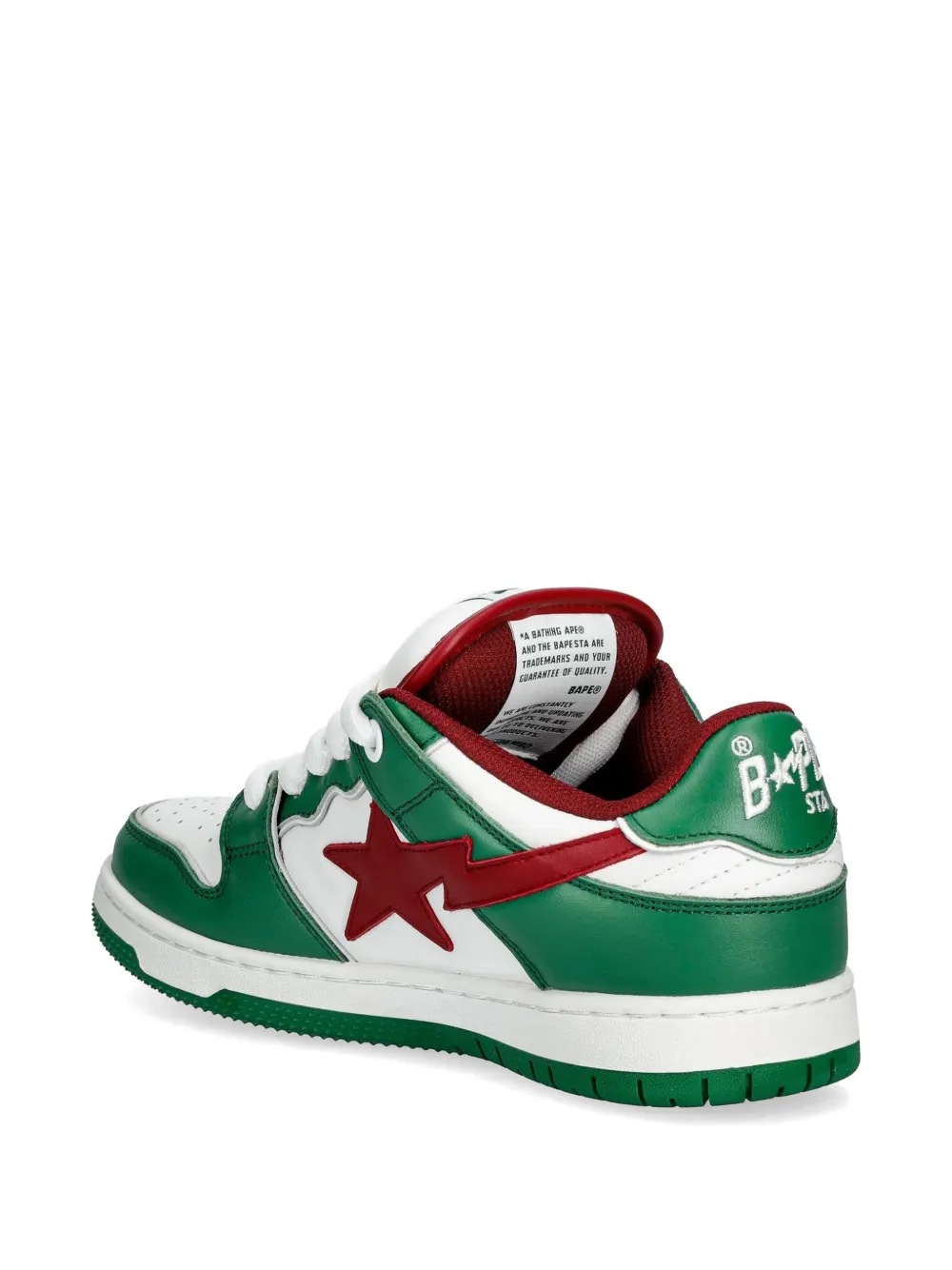 A BATHING APE Sneakers verfraaid met sterren Wit