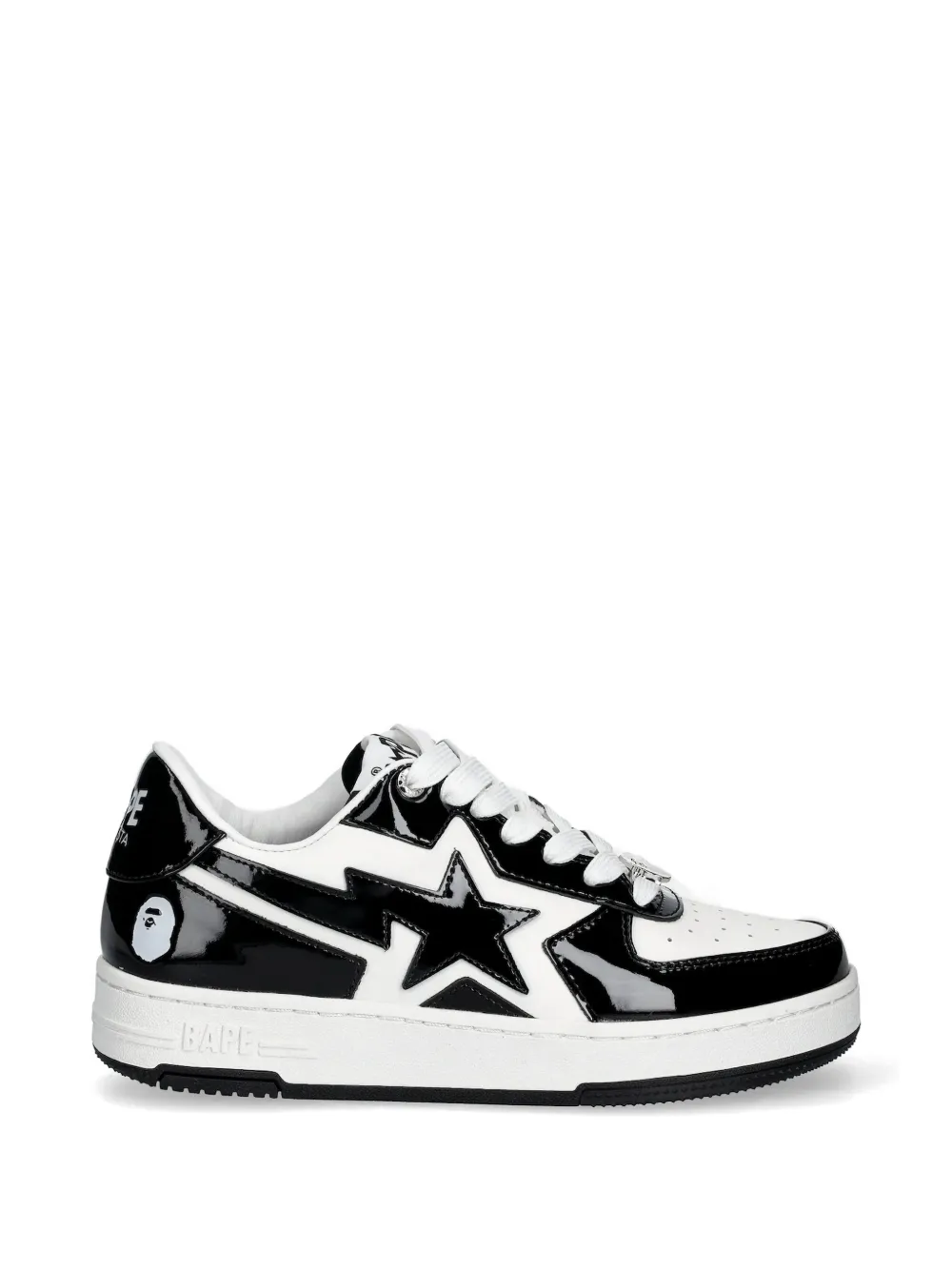 A BATHING APE Sneakers verfraaid met sterren Wit
