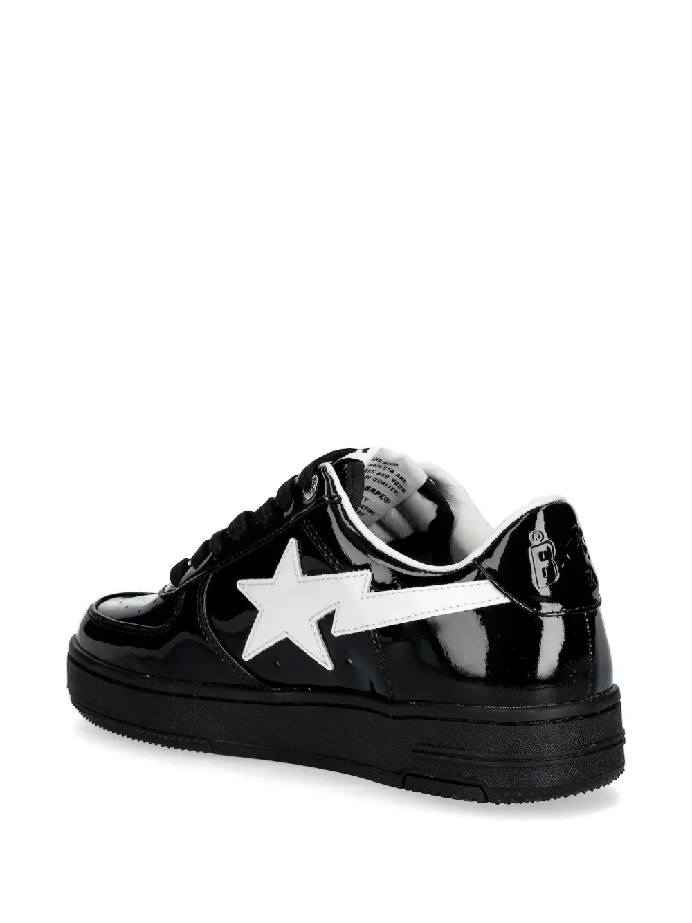 A BATHING APE Sneakers verfraaid met sterren Zwart