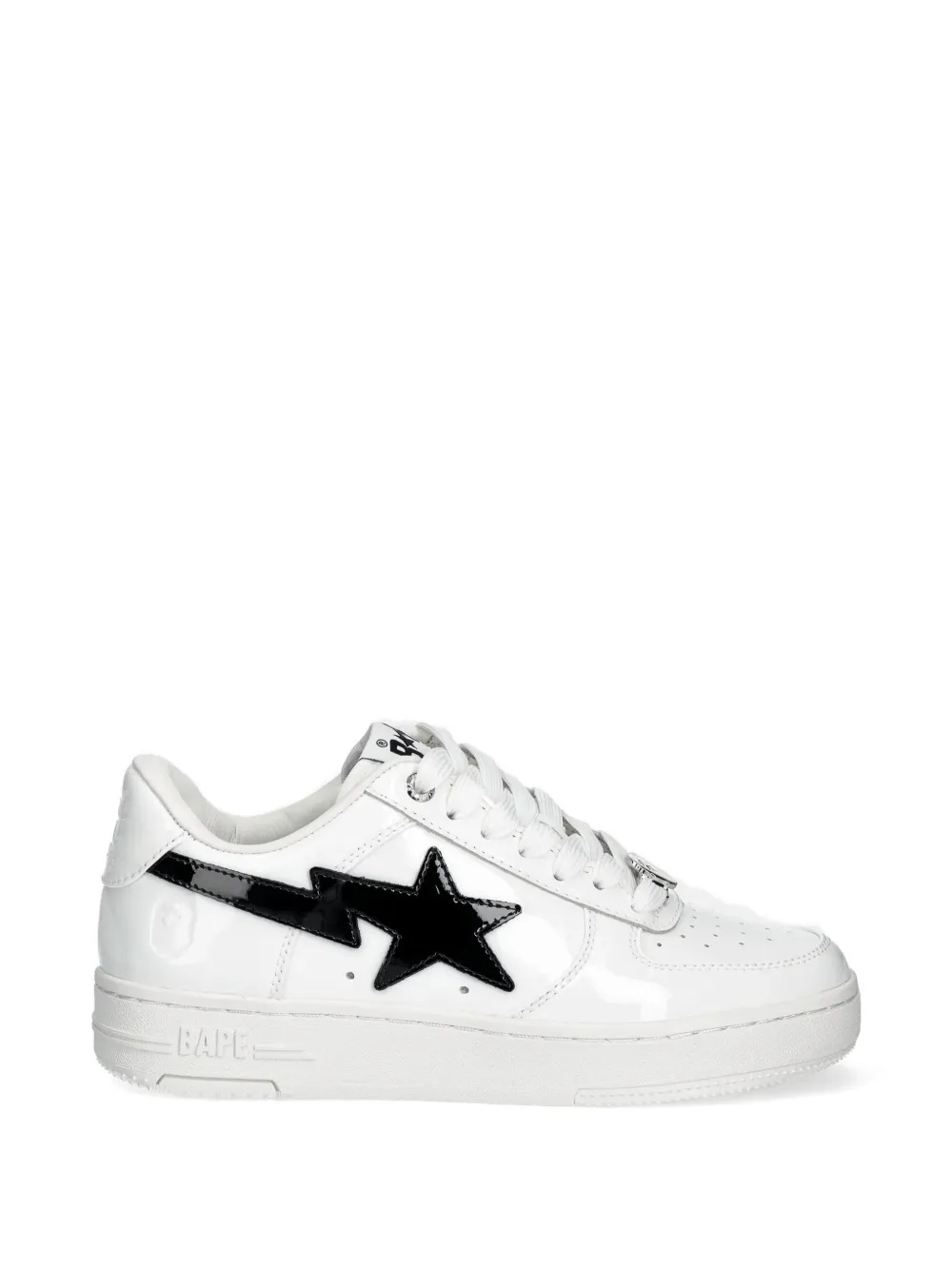A BATHING APE Sneakers verfraaid met sterren Wit