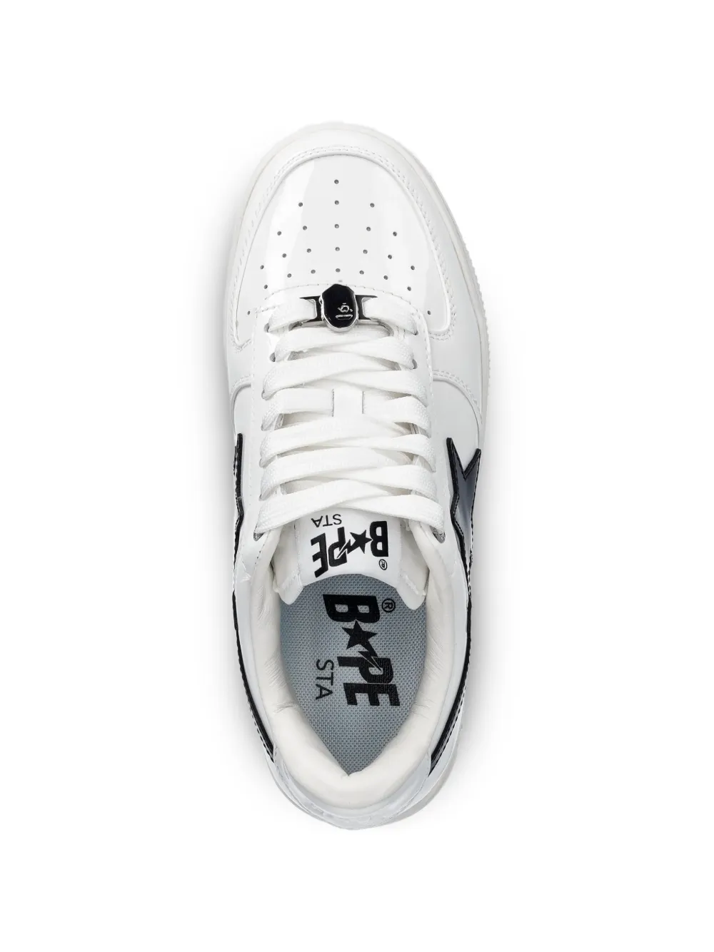 A BATHING APE Sneakers verfraaid met sterren Wit