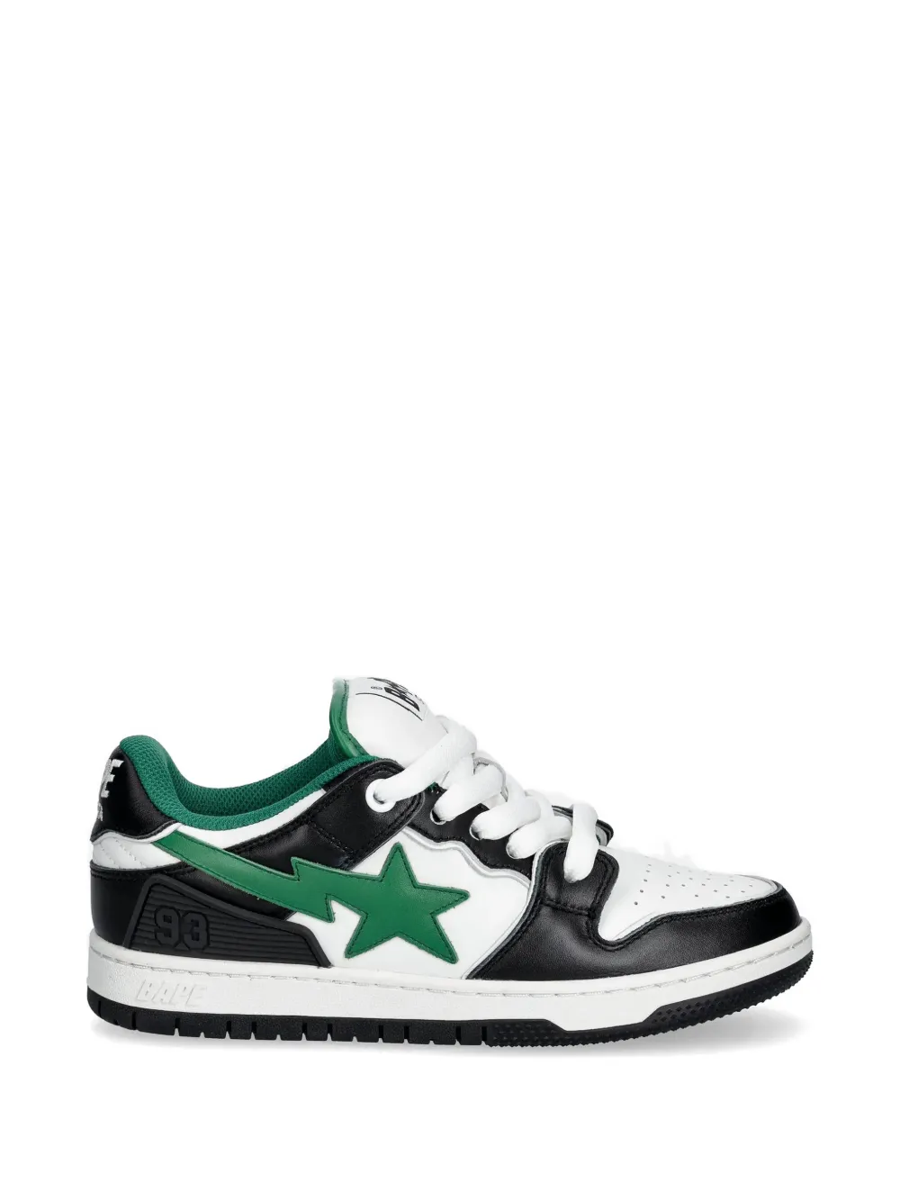 A BATHING APE Sneakers verfraaid met sterren Wit