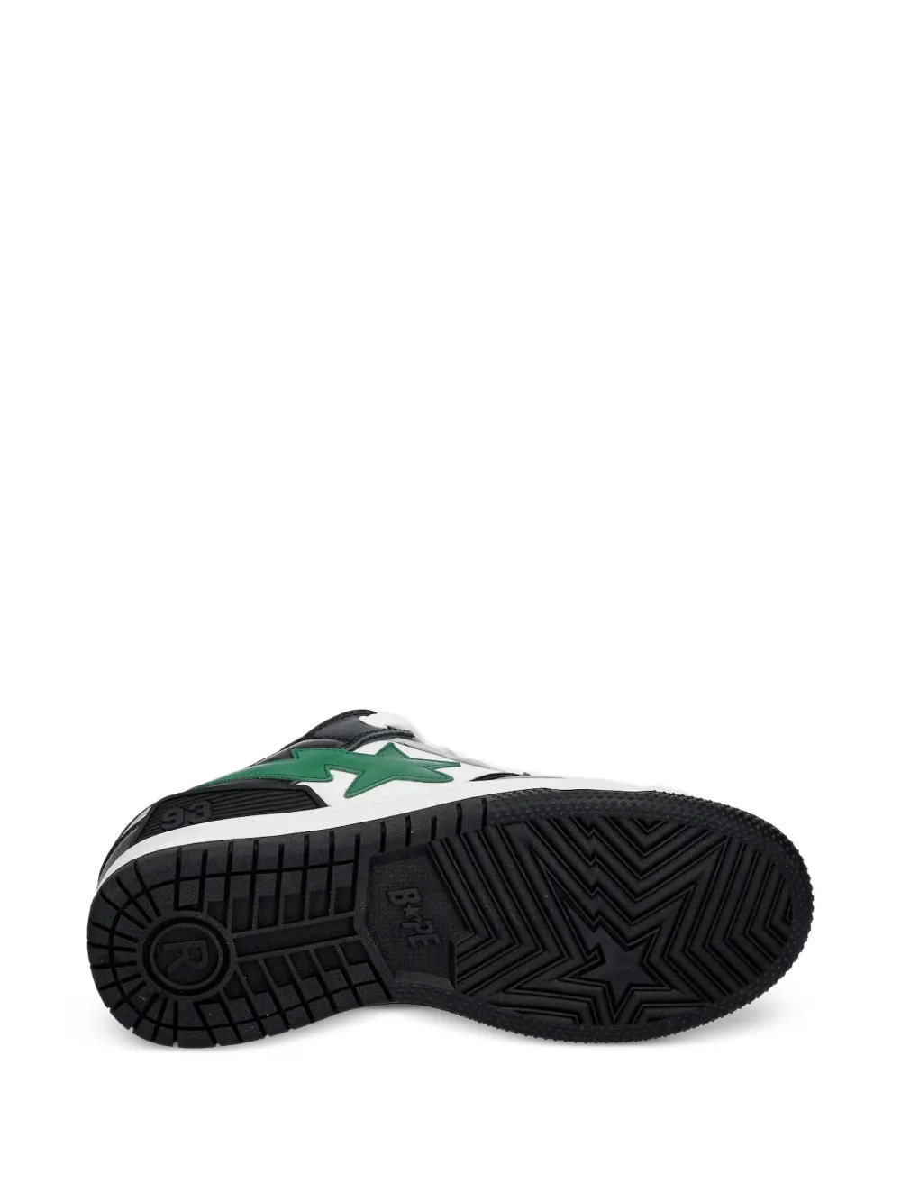 A BATHING APE Sneakers verfraaid met sterren Wit