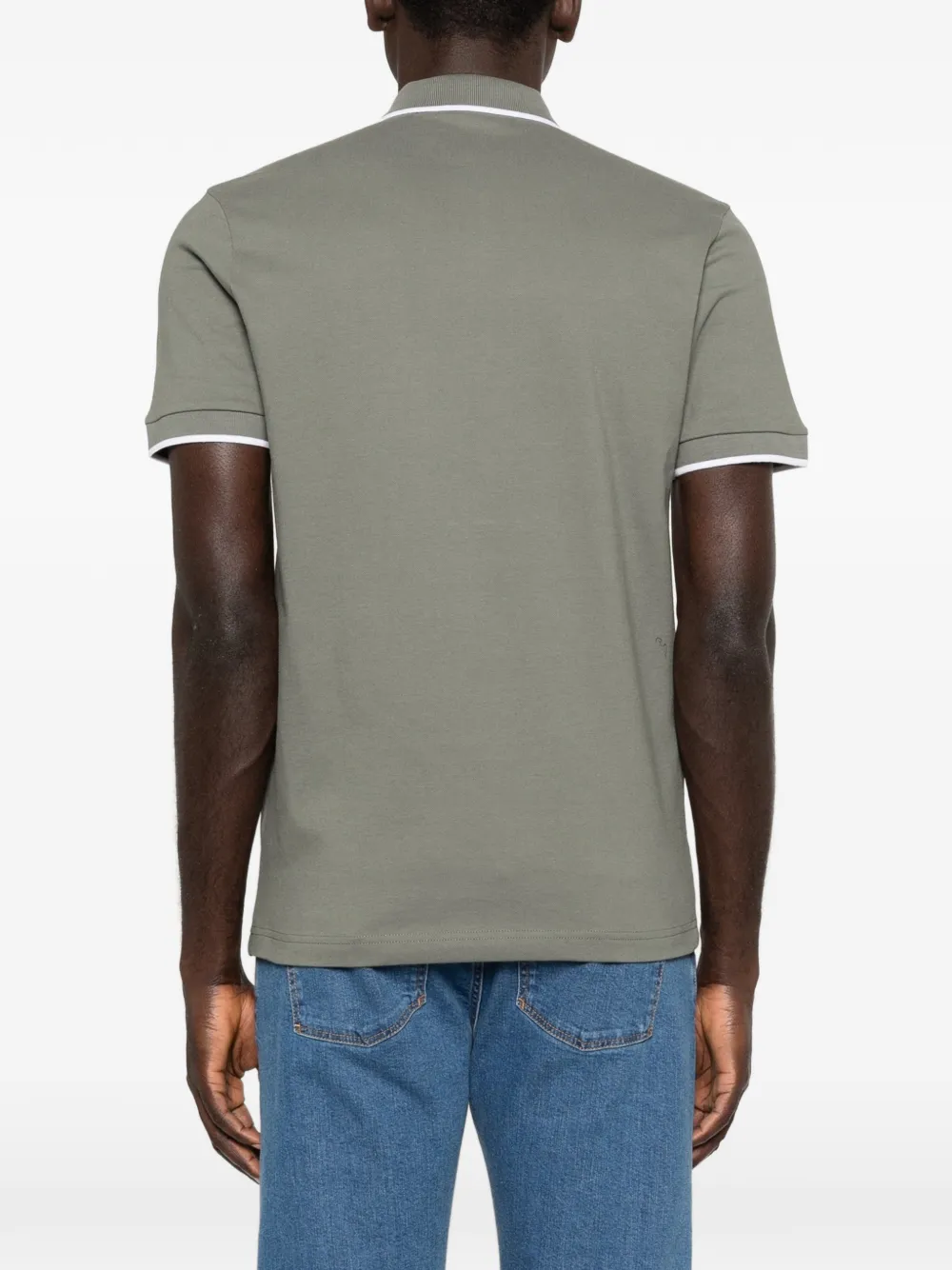 BOSS Piqué poloshirt met korte mouwen Groen