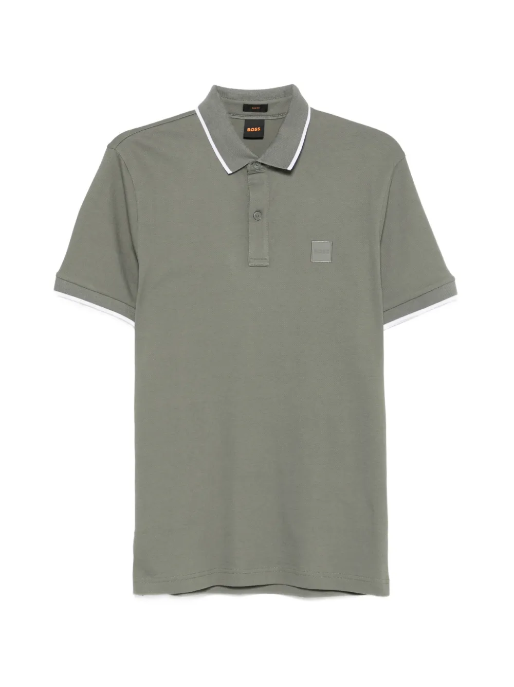 BOSS short-sleeve pique polo shirt – Green