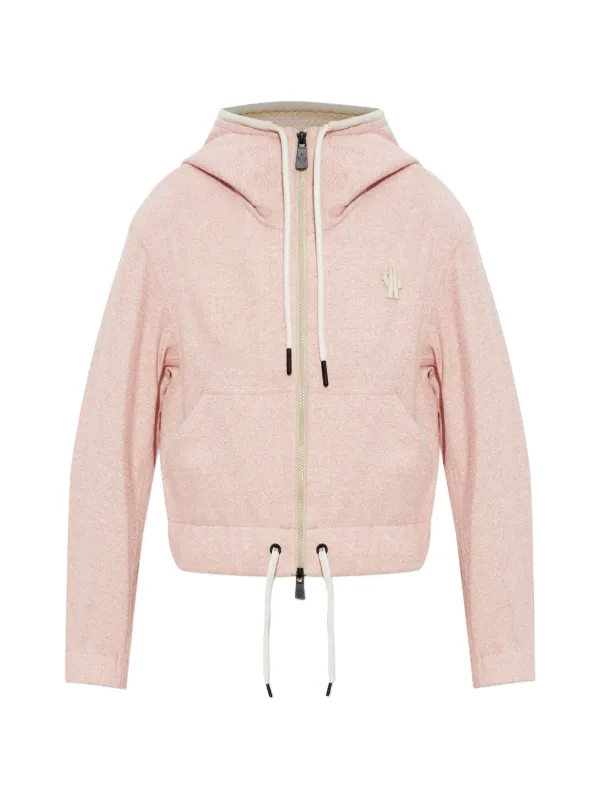 Moncler Grenoble Logo-patch Hoodie in Pink