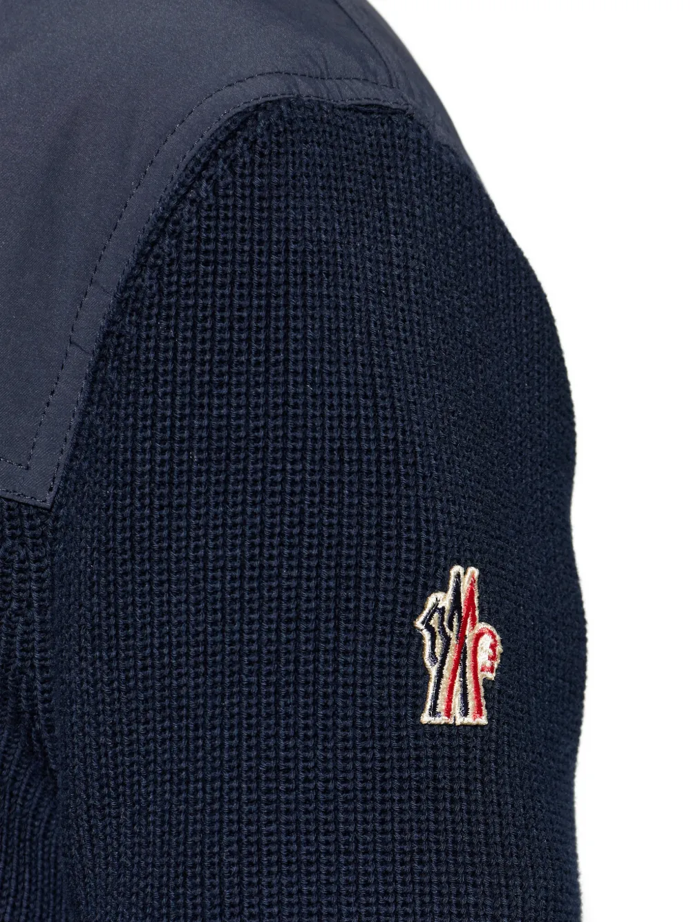 Moncler Grenoble Jack met ritssluiting Blauw