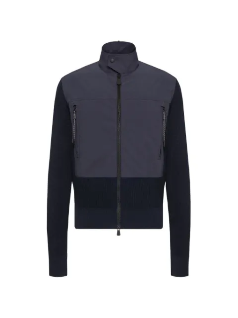 Moncler Grenoble padded zip-up cotton cardigan