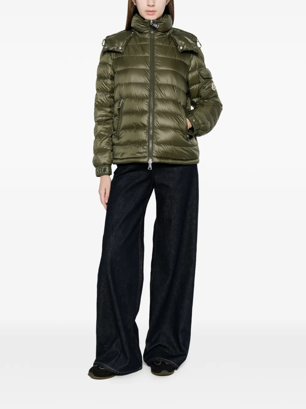  Moncler Dalles Quilted Padded Jacket - Green 