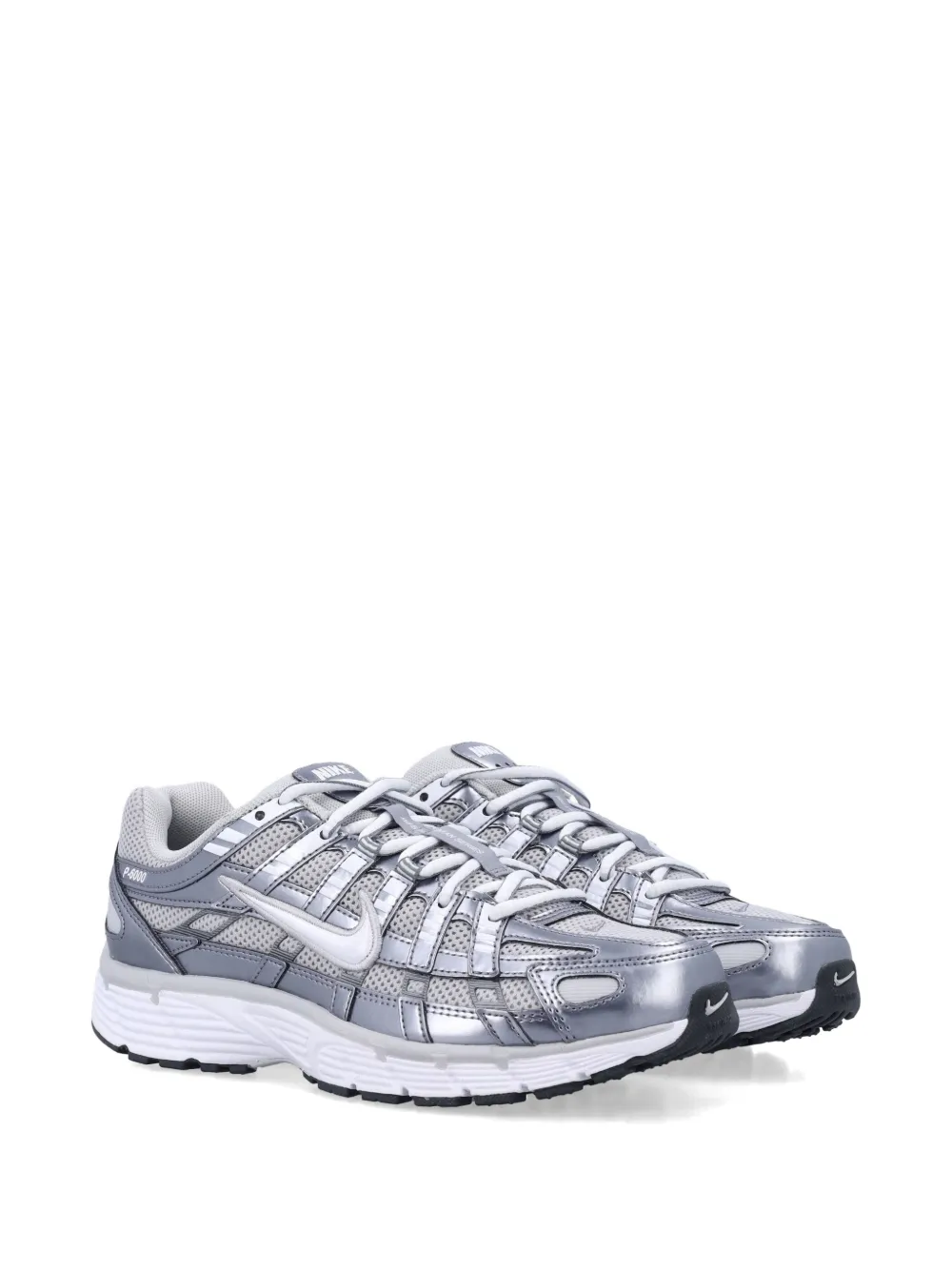 Nike P-6000 metallic sneakers Zilver
