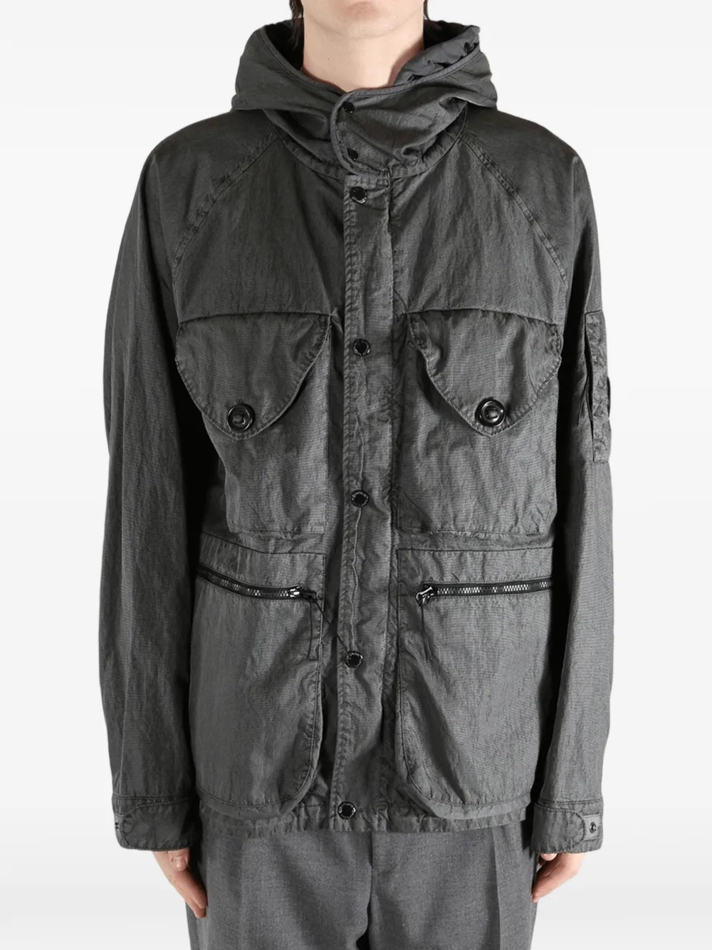C.P. Company Panama-R jack met capuchon Grijs