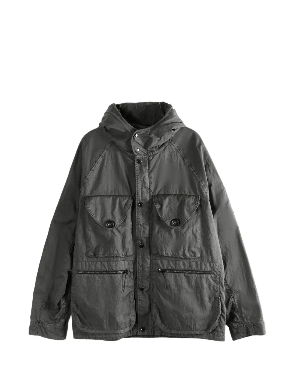 C.P. Company Panama-R hooded button jacket - Grigio