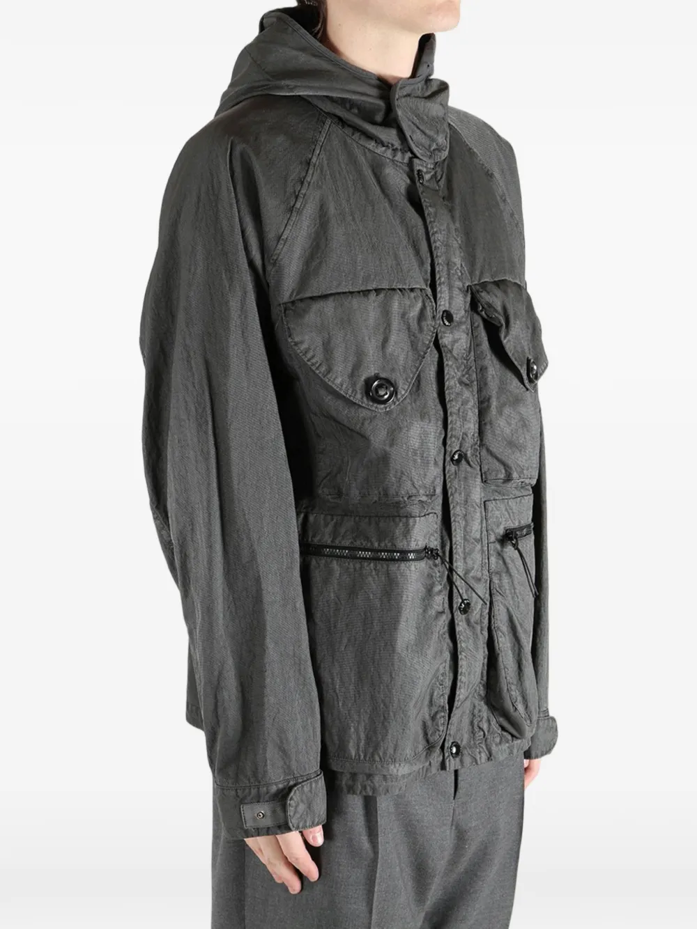 C.P. Company Panama-R jack met capuchon Grijs