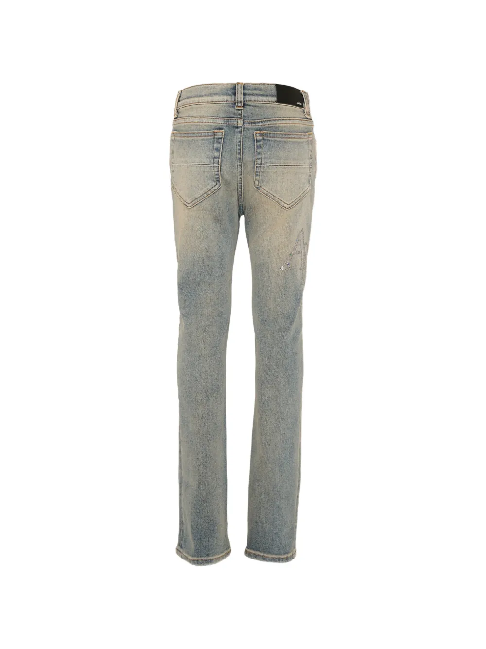  Amiri Kids Logo Denim Jeans - Blue 