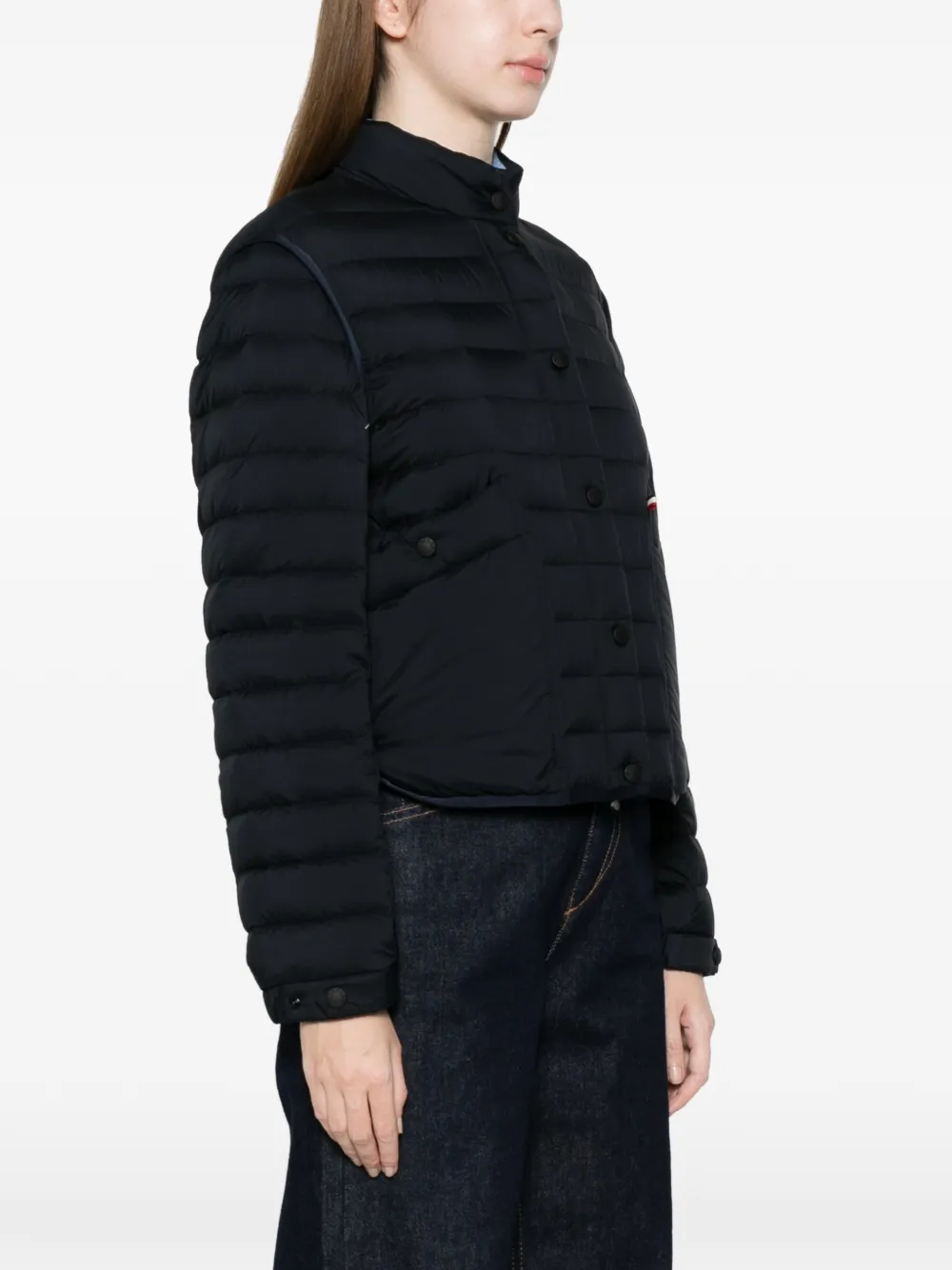 Moncler Grenoble Madulains Button Quilted Jacket - Blue 