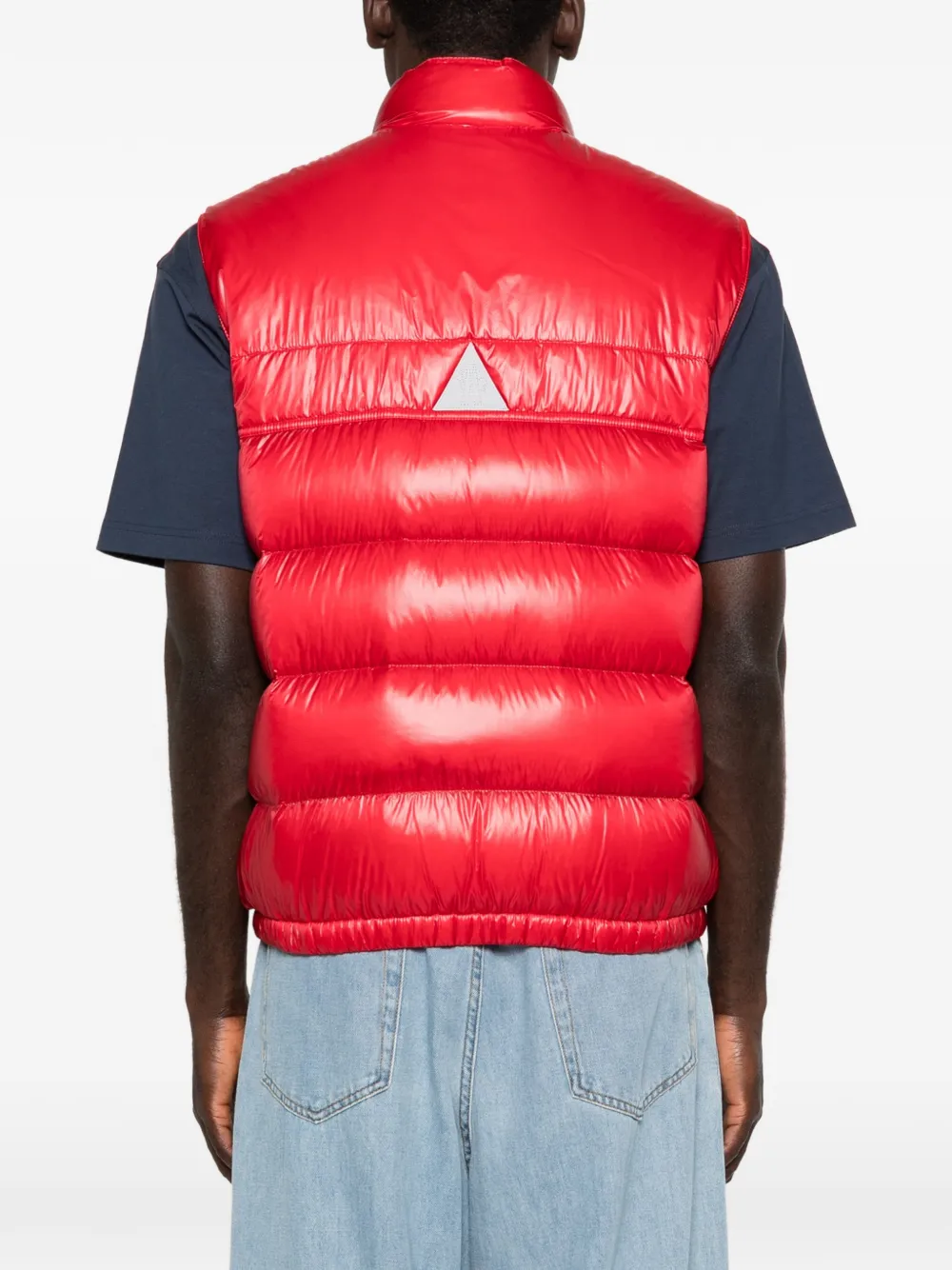 Moncler Grenoble Uychi bodywarmer met logopatch Rood