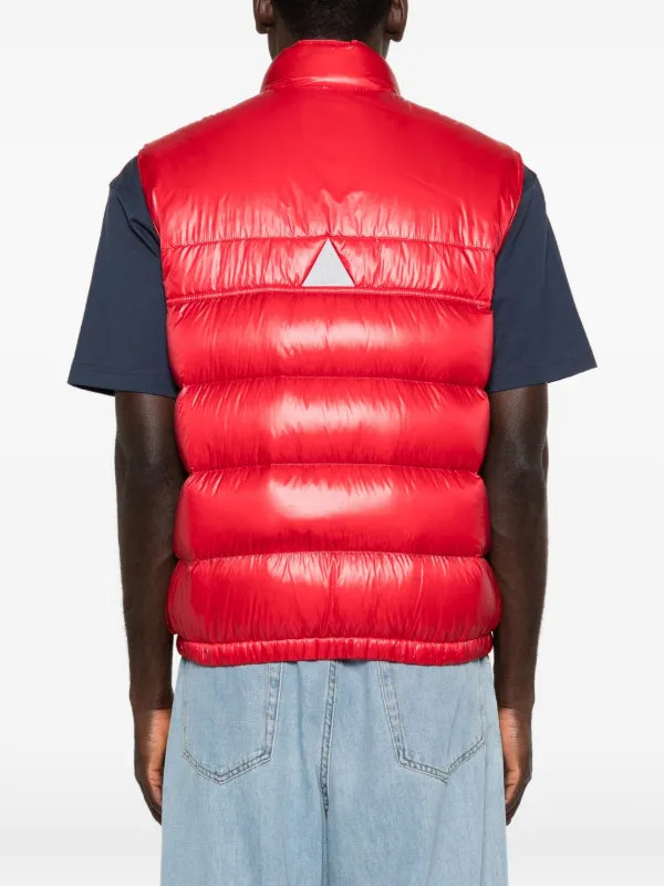 Moncler Grenoble Uychi logo-patch Puffer Gilet | Red | FARFETCH AO