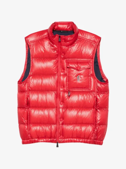 Moncler Grenoble Uychi logo-patch puffer gilet
