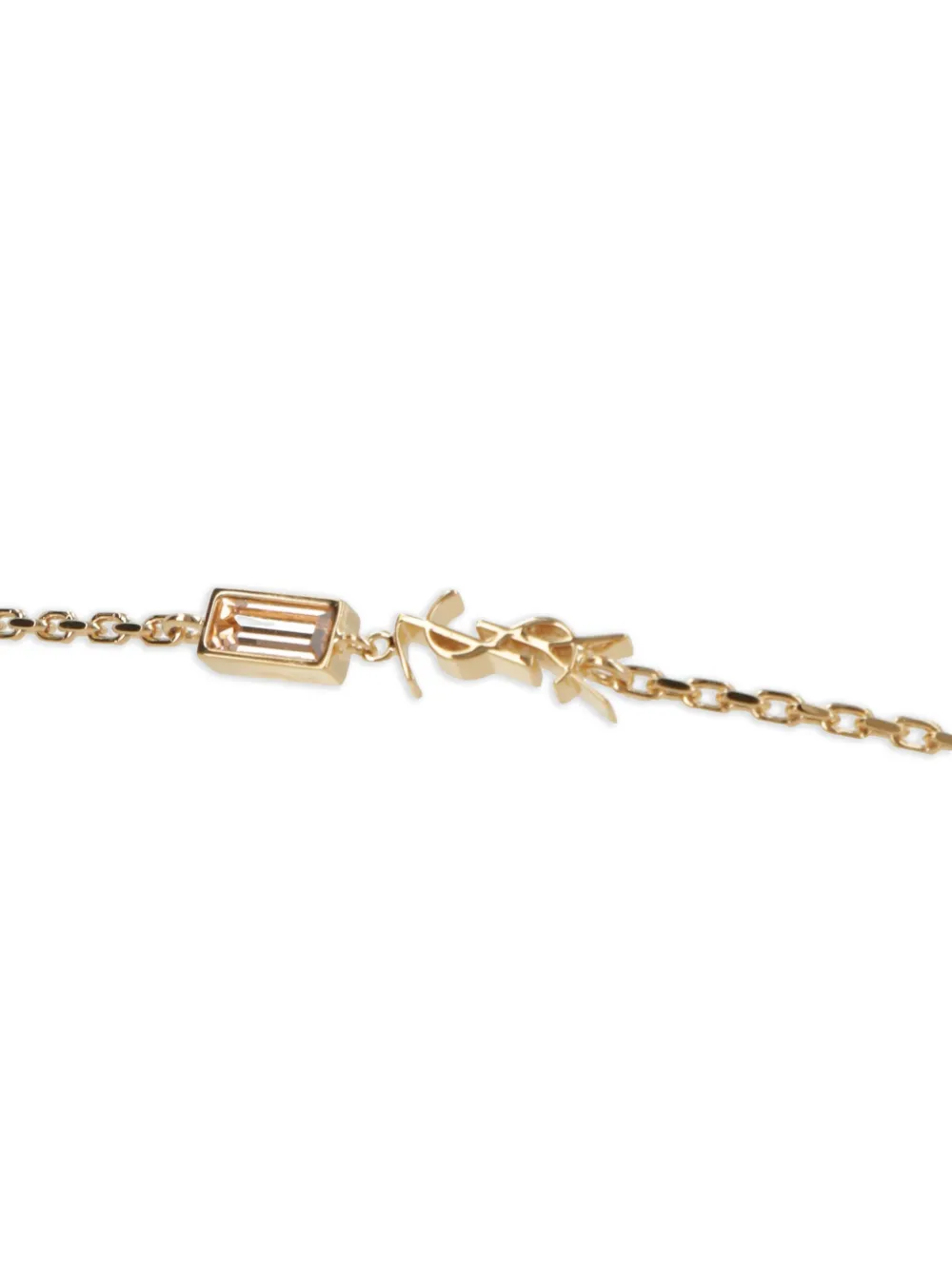  Saint Laurent Logo-charm Bracelet - Gold 