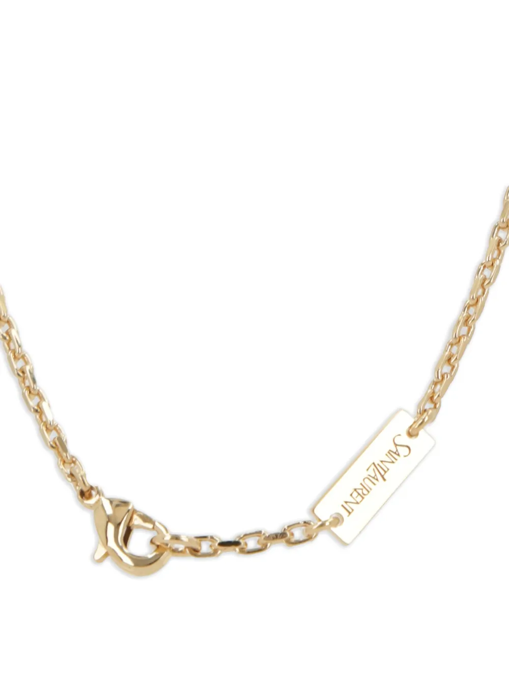  Saint Laurent Logo-charm Bracelet - Gold 