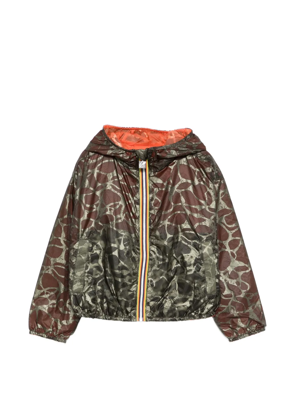 K Way Kids hooded jacket - Marrone
