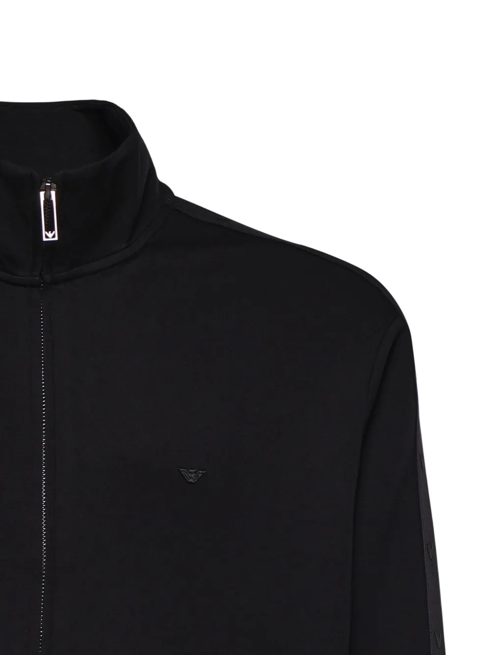 Emporio Armani Sweater met rits Zwart