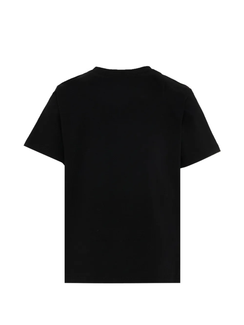 Balmain Kids T-shirt met knoop en korte mouwen Zwart