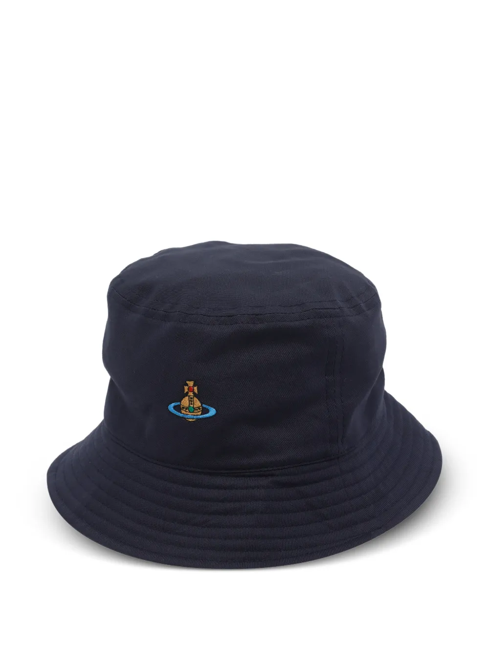 Vivienne Westwood Orb embroidered bucket hat - Blu
