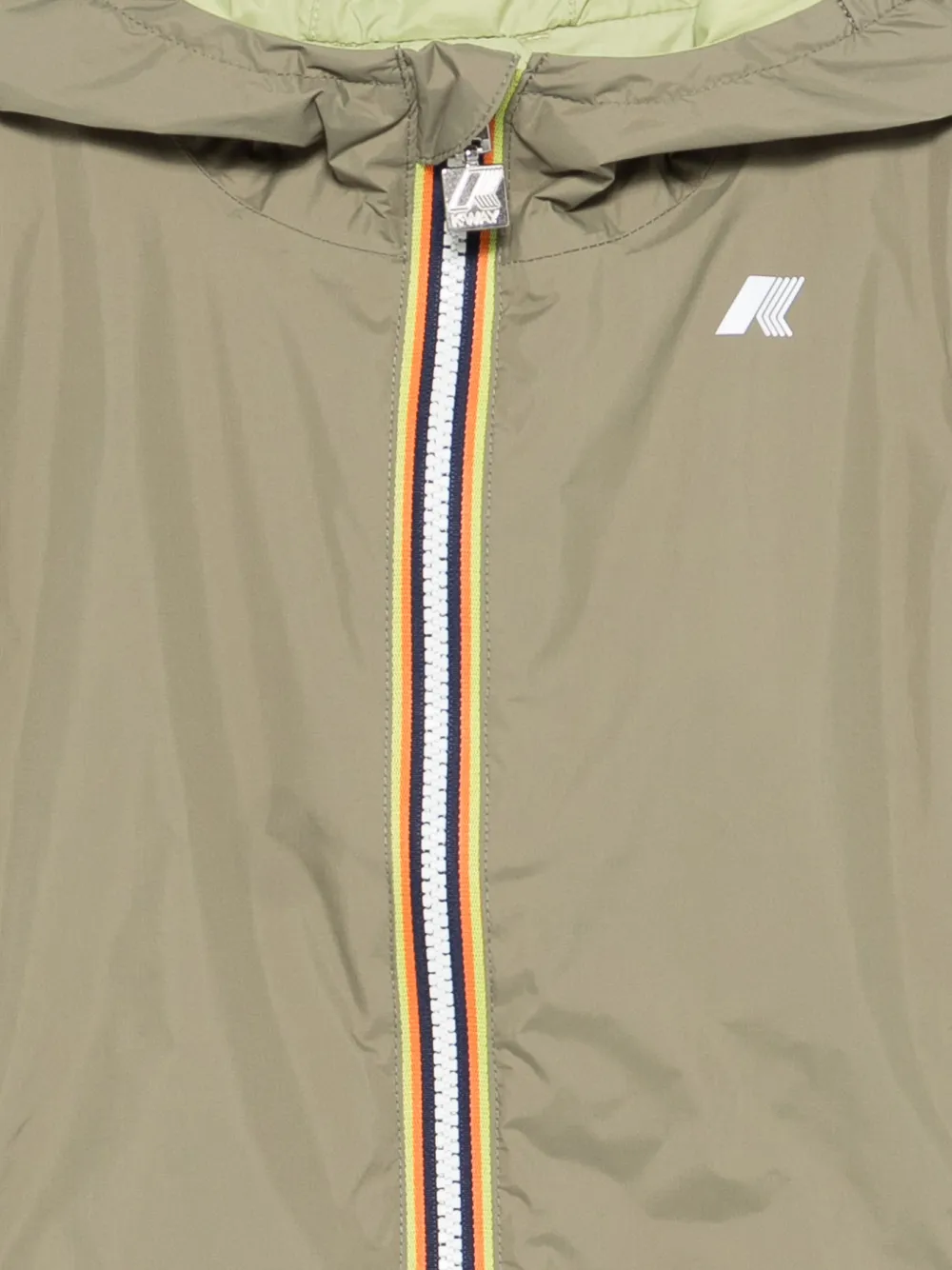 K Way Kids Jack met capuchon Groen