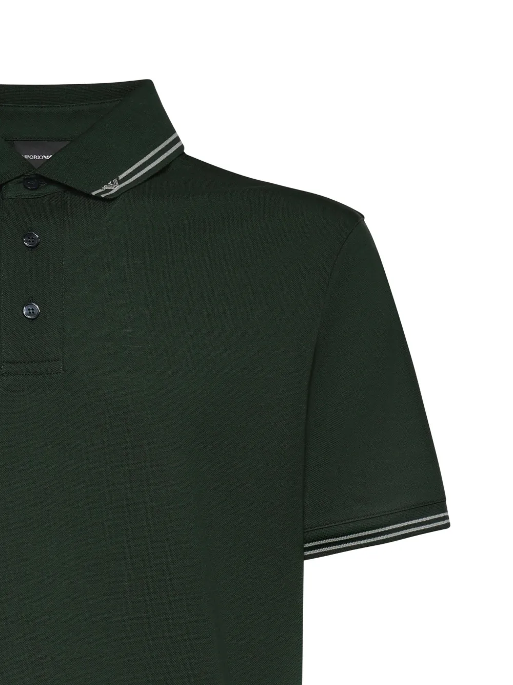 Emporio Armani Poloshirt met gestreept-detail Groen